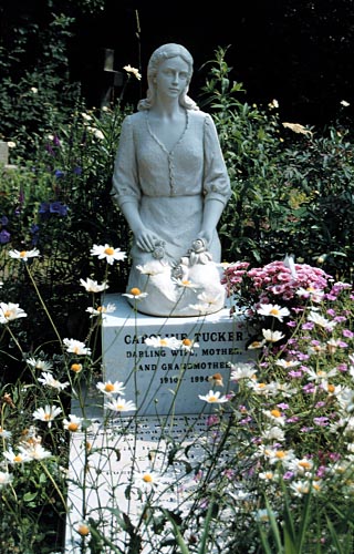 woman with flowers